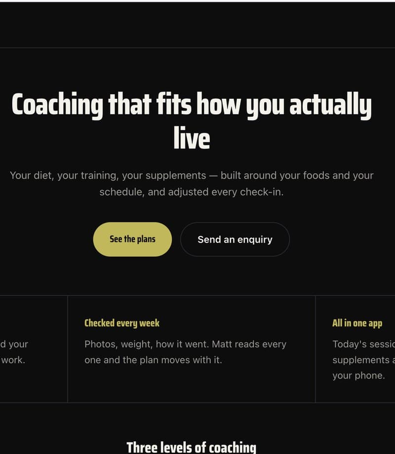 Built by Balmer — Coaching app