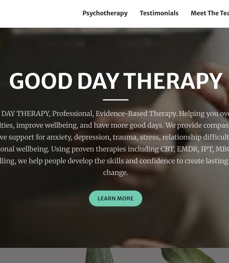 Good Day Therapy — Business website